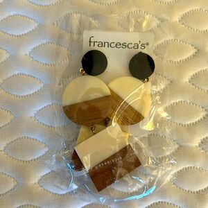 NWT Francesca’s mixed materials earrings